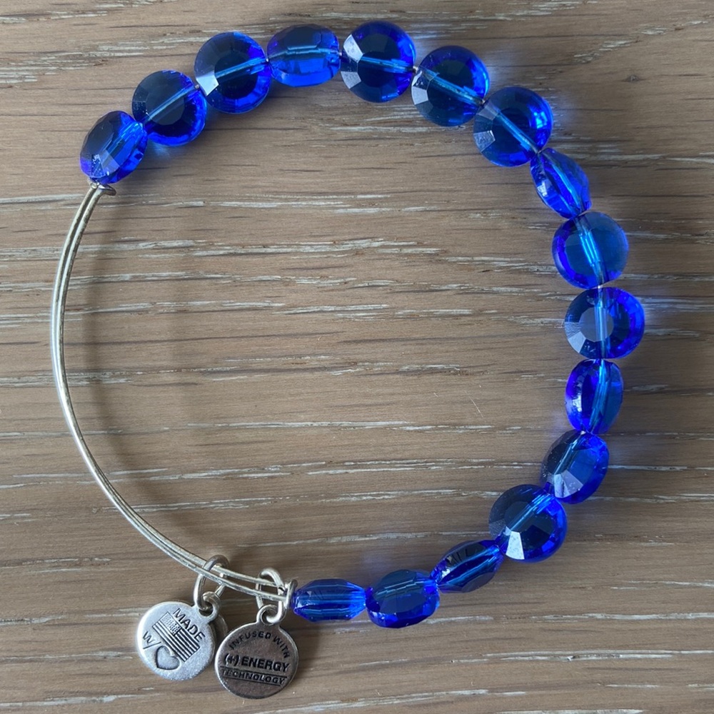 Alex and Ani Blue Luxe Beaded Bracelet